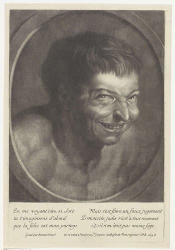 Lachende Democritus by Bernard Picart