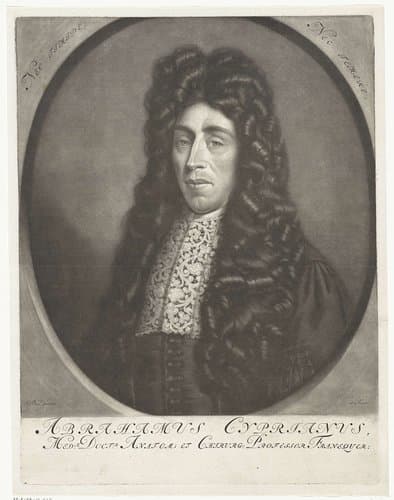 Portret van de arts Abraham Cyprianus