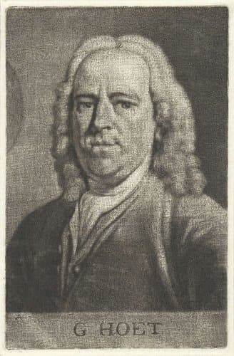Portret van Gerard Hoet by Aert Schouman