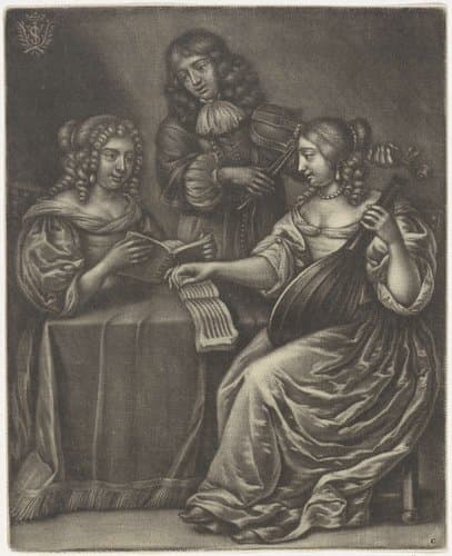 Drie musicerende figuren by Jan van Somer