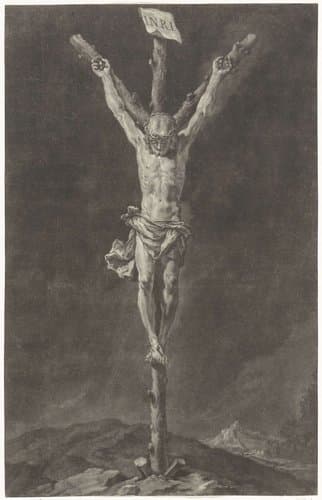Christus aan het kruis by Jan Thomas