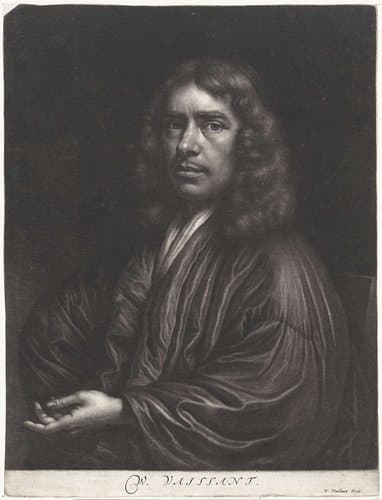 Zelfportret van Wallerant Vaillant met een kapje by Wallerant Vaillant