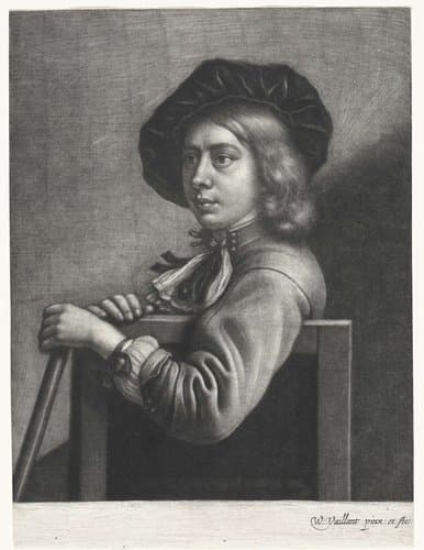 Zittende jongen met een baret by Wallerant Vaillant