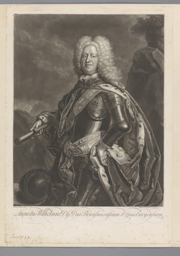 Portret van August Wilhelm von Braunschweig-Lüneburg by John Faber (II)