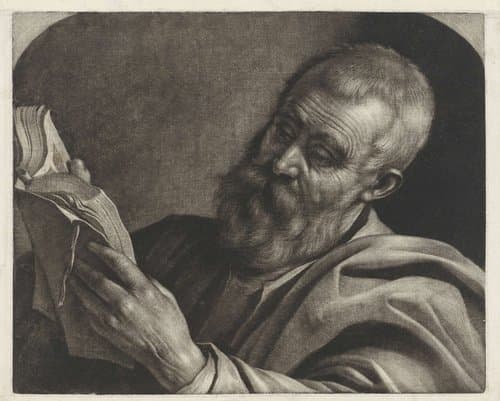 Lezende man by Wallerant Vaillant