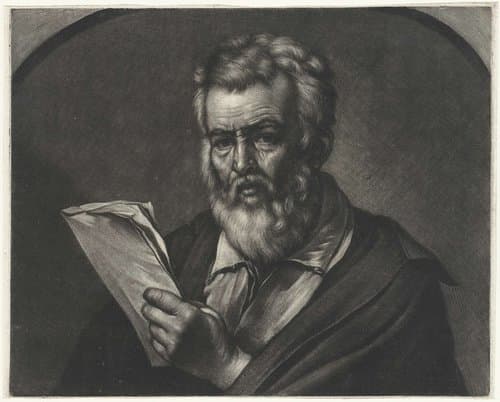 Man met een boekje by Wallerant Vaillant