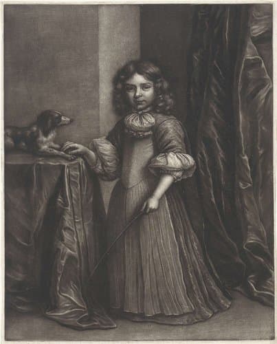 Portret van een jongen met een hond by Wallerant Vaillant
