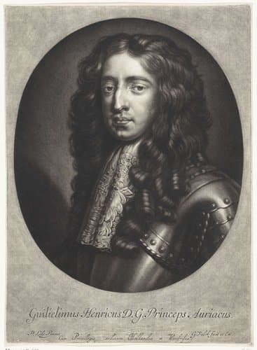 Portret van Willem III by Gerard Valck