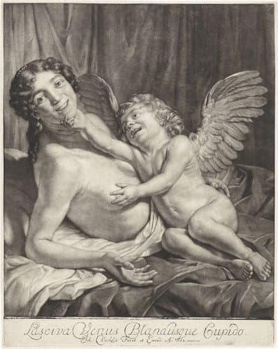 Venus en Amor by Jan Verkolje (I)