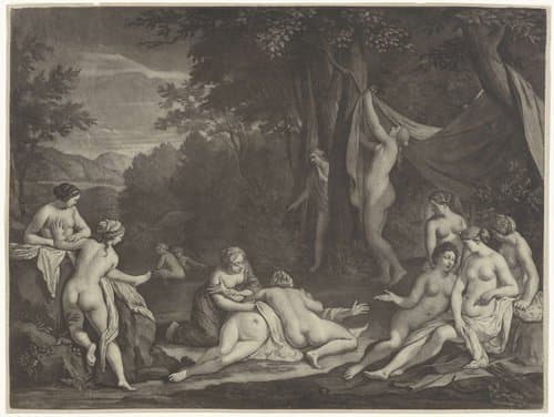 Diana en Callisto by Jan Verkolje (I)