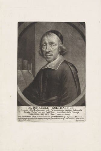 Portret van Johannes Goethals by Jan Verkolje (I)
