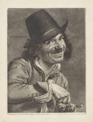 Man telt munten (het Gehoor) by Jan Verkolje (I)