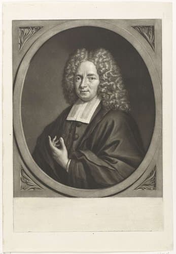 Portret van de predikant Gerard Puppius Hondius by Nicolaas Verkolje