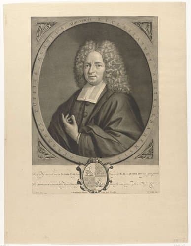 Portret van de predikant Gerard Puppius Hondius by Nicolaas Verkolje