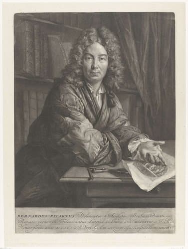 Portret van Bernard Picart by Nicolaas Verkolje