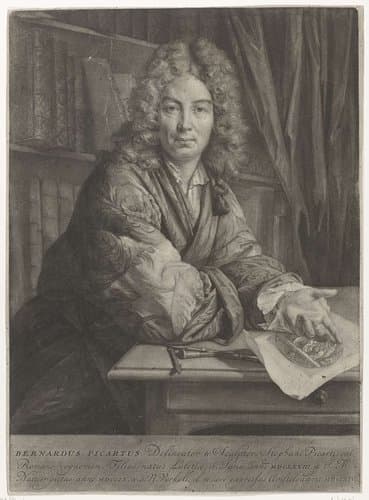 Portret van Bernard Picart by Nicolaas Verkolje