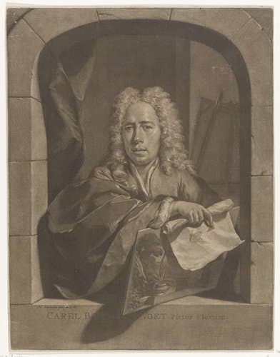Portret van Carel Borchaert Voet by Nicolaas Verkolje