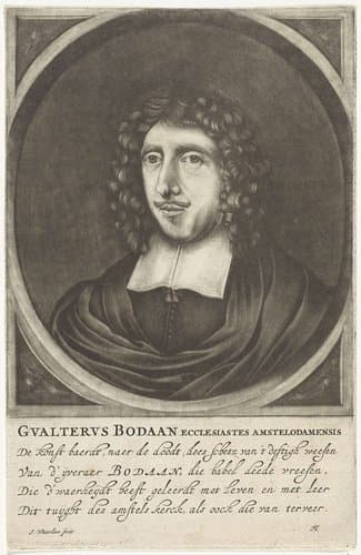 Portret van de predikant Gualterus Bodaan