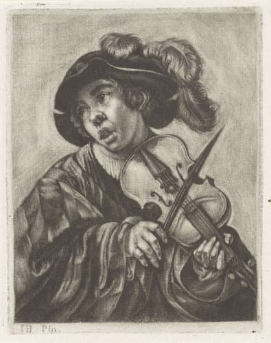 Vioolspeler by anonymous