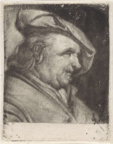 Kop van een man met een baret by anonymous