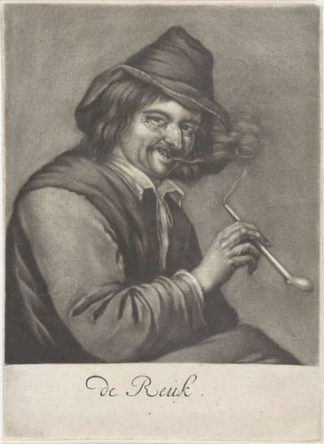 Pijprokende man by anonymous