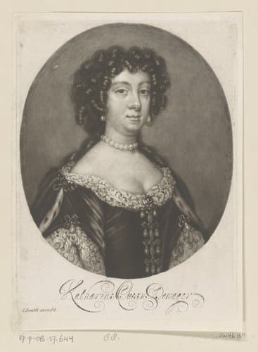 Portret van Catharina van Bragança by Isaac Beckett