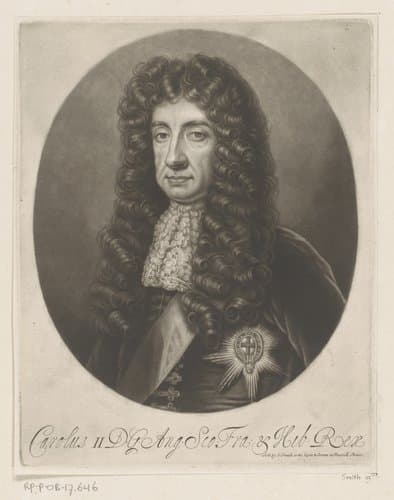 Portret van Karel II van Engeland by Isaac Beckett