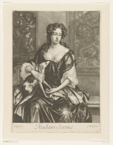 Portret van Joan Somes by Isaac Beckett