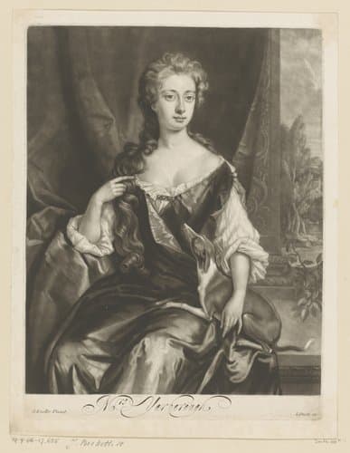 Portret van Henrietta Maria Yarborough by Isaac Beckett