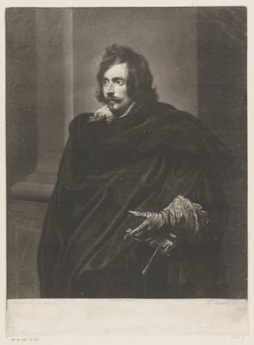 Portret van onbekende man met zwarte cape by Thomas Blackmore