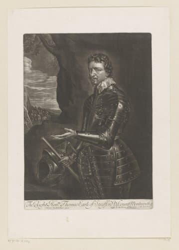 Portret van Thomas Wentworth by Alexander Browne