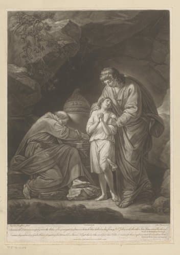 Samma beweent de as van zijn zoon Benoni by Thomas Burke