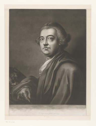 Portret van James McArdell by Richard Earlom