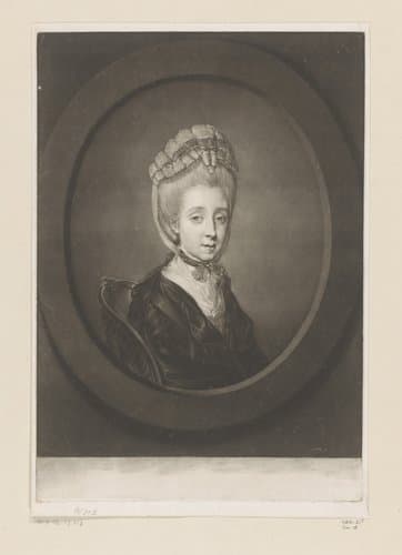 Portret van Elizabeth Bridgetta Gulston by Richard Earlom