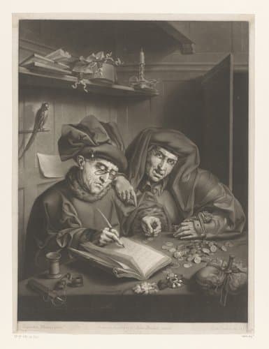 Twee tollenaars by Richard Earlom