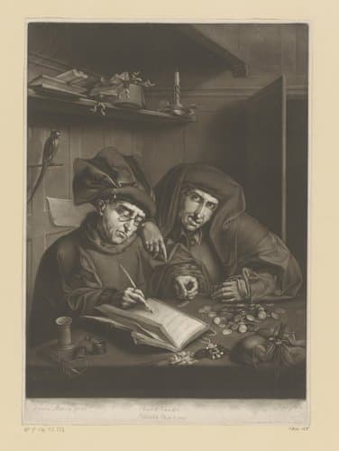 Twee tollenaars by Richard Earlom