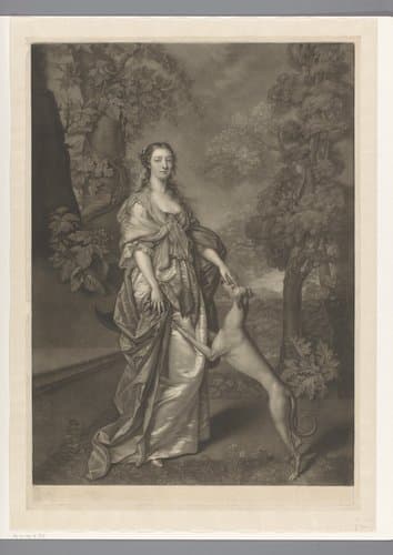 Portret van Elizabeth Gunning by John Faber (II)