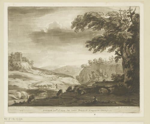 Prenten naar tekeningen van Claude Lorrain by Richard Earlom