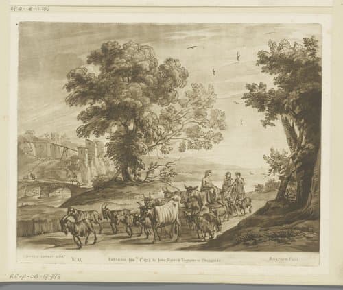 Prenten naar tekeningen van Claude Lorrain by Richard Earlom
