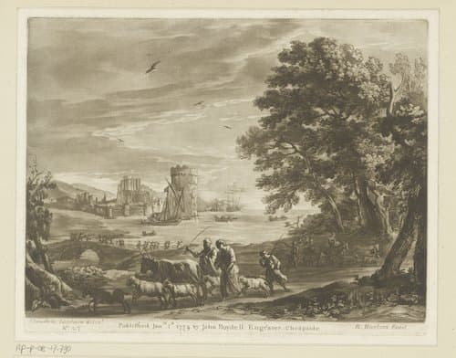 Prenten naar tekeningen van Claude Lorrain by Richard Earlom