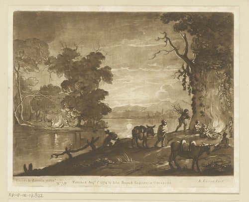 Prenten naar tekeningen van Claude Lorrain by Richard Earlom