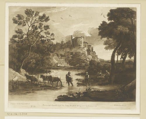 Prenten naar tekeningen van Claude Lorrain by Richard Earlom