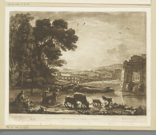 Landschap met herders by Richard Earlom