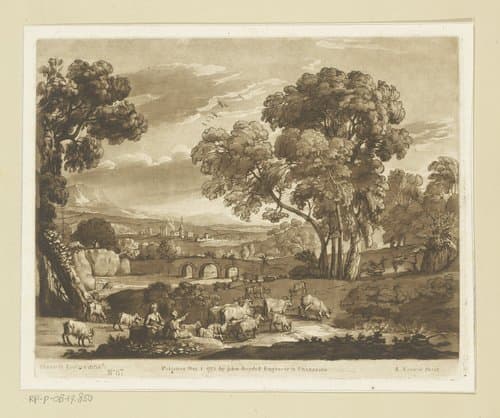 Prenten naar tekeningen van Claude Lorrain by Richard Earlom