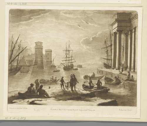 Prenten naar tekeningen van Claude Lorrain by Richard Earlom