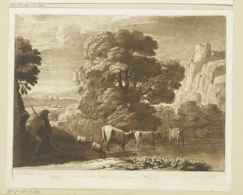 Landschap met herder by Richard Earlom