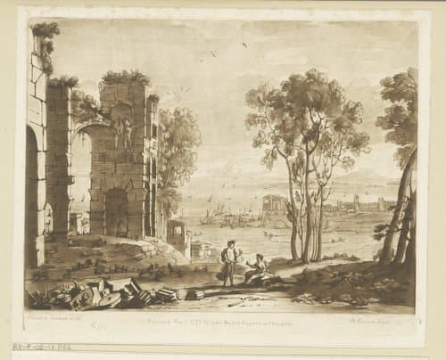Prenten naar tekeningen van Claude Lorrain by Richard Earlom