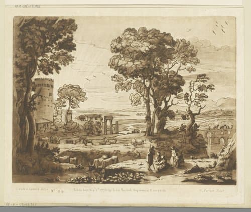 Landschap met ruïne by Richard Earlom
