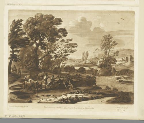 Prenten naar tekeningen van Claude Lorrain by Richard Earlom