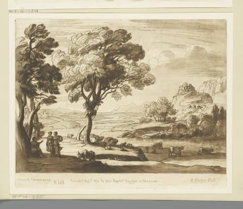 Prenten naar tekeningen van Claude Lorrain by Richard Earlom